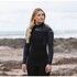 Traje De Neopreno Gul Flexor Yulex 3/2 Mm Con Cremallera Trasera Y Costura Invisible Para Mujer (2026), Negro/Palma