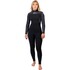 Traje De Neopreno Gul Flexor Yulex 3/2 Mm Con Cremallera Trasera Y Costura Invisible Para Mujer (2026), Negro/Palma