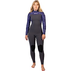Traje De Neopreno Gul Flexor Yulex 3/2 Mm Con Cremallera Trasera Y Costura Invisible Para Mujer  - Gris/Tiebird