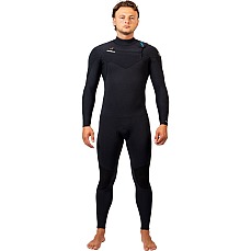 Traje De Neopreno Gul Flexor Yulex De 3/2 Mm Con Cremallera En El Pecho Y Costura Invisible () - Negro Fx1219