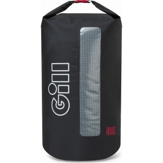 Bolsa Cilíndrica Impermeable Gill Voyager De 50 Litros Con Correas Tipo Mochila - Negra L109