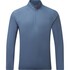 Camiseta Gill Uv Tec De Manga Larga Con Cuello Y Cremallera Para Hombre - Azul Tormenta Uv009