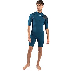 Traje De Neopreno Corto Gul Echo Response 3/2 Mm Fl Con Cremallera En El Pecho - Azul Marino/Nucamo Re3325