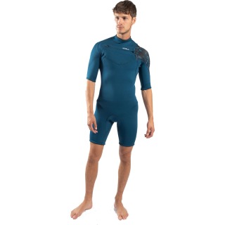 Traje De Neopreno Corto Gul Echo Response 3/2 Mm Fl Con Cremallera En El Pecho - Azul Marino/Nucamo Re3325