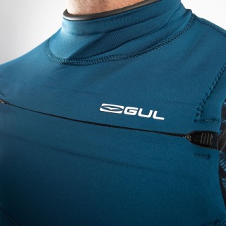 Traje De Neopreno Corto Gul Echo Response 3/2 Mm Fl Con Cremallera En El Pecho - Azul Marino/Nucamo Re3325