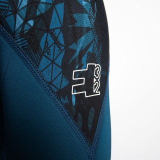 Traje De Neopreno Corto Gul Echo Response 3/2 Mm Fl Con Cremallera En El Pecho - Azul Marino/Nucamo Re3325