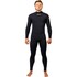 Traje De Neopreno Completo Gul Flexor Yulex 4/3 Mm Con Costura Invisible Y Cremallera Trasera - Negro Fx1217