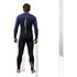Traje De Neopreno Completo Gul Flexor Yulex 4/3 Mm Con Costura Invisible Y Cremallera En El Pecho - Negro/Azul Fx1220
