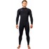 Traje De Neopreno Completo Gul Flexor Yulex 4/3 Mm Con Costura Invisible En El Pecho Y La Espalda - Negro Fx1220