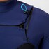 Traje De Neopreno Completo Gul Flexor Yulex 4/3 Mm Con Costura Invisible Y Cremallera En El Pecho - Negro/Azul Fx1220