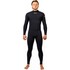 Traje De Neopreno Completo Gul Flexor Yulex De 5/4 Mm Con Costura Invisible Y Cremallera En El Pecho - Negro Fx1221