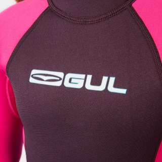 Traje De Neopreno Corto Gul Junior G-Force Natur 3/2 Mm 2026 - Rosa/Morado Gf3307