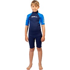 Traje De Neopreno Corto Gul Junior G-Force Natur 3/2 Mm - Azul Marino/Azul Gf3307 Traje De Neopreno Corto Gul Junior G-Force Natur 3/2 Mm - Azul Marino/Azul Gf3307