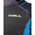 Traje De Neopreno Gul Junior Response 3/2 Mm Con Cremallera Trasera - Gris/Azul Re1322