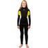 Traje De Neopreno Gul Junior Response Natur 3/2 Mm Con Cremallera Trasera 2026 - Negro/Lima Re1322