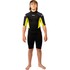 Traje De Neopreno Corto Gul Junior Response Natur 3/2 Mm 2026 - Negro/Lima Re3322