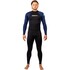 Traje De Neopreno Gul G-Force Nartur 3/2 Mm Con Cremallera Trasera 2026 - Negro/Azul Marino Gf1305