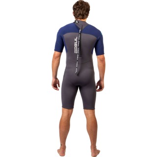 Traje De Neopreno Corto Gul Response Narur 3/2 Mm 2026 - Gris/Azul Re3319