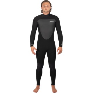 Traje De Neopreno Gul Response 4/3 Mm Con Cremallera Trasera Y Costura Invisible - Negro - Re1246