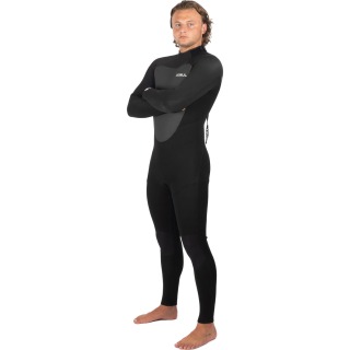 Traje De Neopreno Gul Response 4/3 Mm Con Cremallera Trasera Y Costura Invisible - Negro - Re1246
