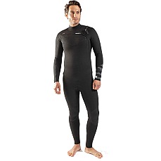 Traje De Neopreno Gul Response 5/4 Mm Con Cremallera En El Pecho Y Costura Invisible - Negro/Camuflaje Re1242