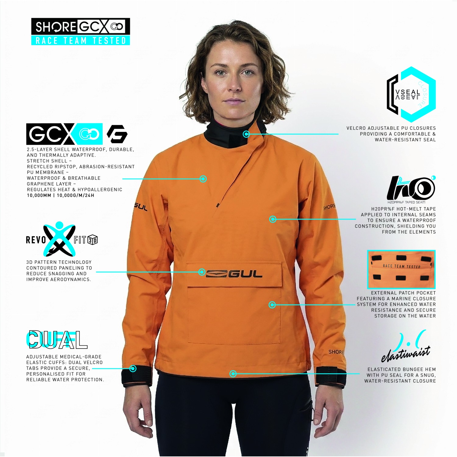 Top Con Cinta De Grafeno Gul Shore Recore 2026 - Naranja St0030