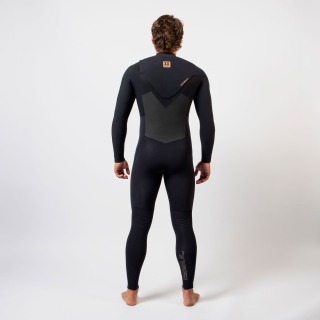 Traje De Neopreno Completo Gul Viper Yamamoto 5/4Mm Con Cremallera Frontal Y Costuras Invisibles - Negro Vr1224