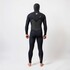 Traje De Neopreno Gul Viper 6/5/4 Yamamoto Con Capucha Y Cremallera En El Pecho - Negro Vr1225