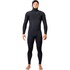 Traje De Neopreno Gul Viper 6/5/4 Yamamoto Con Capucha Y Cremallera En El Pecho - Negro Vr1225
