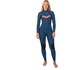 Traje De Neopreno Gul Response Echo De 3/2 Mm Con Cremallera Plana En El Pecho Para Mujer - Azul/Mármol Re1328