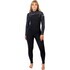 Traje De Neopreno Gul Flexor Yulex 4/3 Mm Bs Con Cremallera En El Pecho Para Mujer - Negro / Palma Dispersa Fx1226