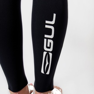 Traje De Neopreno Gul Flexor Yulex 5/4 Mm Bs Con Cremallera En El Pecho Para Mujer - Negro / Palma Dispersa Fx1227