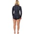 Traje De Neopreno Gul Luna7 Yulex De 2 Mm Para Mujer, Talla Boyleg Springsuit 2026, Negro/Palma Dispersa