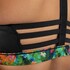 Sujetador De Neopreno Gul Luna7 Para Mujer - Negro/Jungla La0303