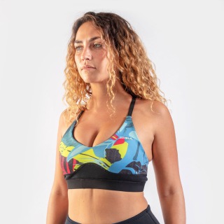 Sujetador De Neopreno Gul Luna7 Para Mujer - Tropical/Negro La0303