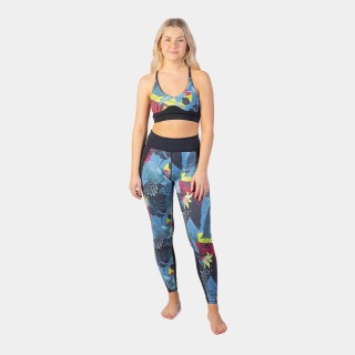 Sujetador De Neopreno Gul Luna7 Para Mujer - Tropical/Negro La0303