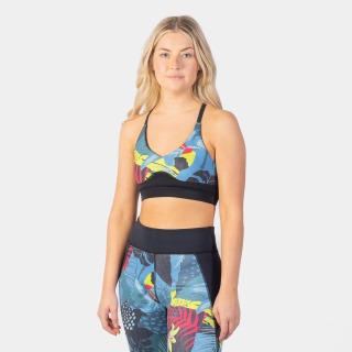 Sujetador De Neopreno Gul Luna7 Para Mujer - Tropical/Negro La0303