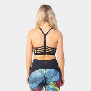 Sujetador De Neopreno Gul Luna7 Para Mujer - Tropical/Negro La0303