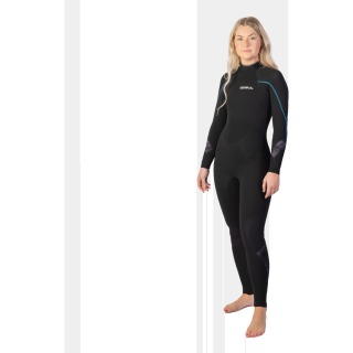 Traje De Neopreno Gul Response 5/3 Mm Bs Con Cremallera Trasera Para Mujer - Negro Re1229