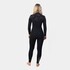 Traje De Neopreno Gul Response 5/4 Mm Con Costura Invisible Para Mujer - Negro/Palma Rota Re1262