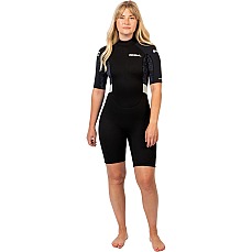 Traje De Neopreno Corto Gul Response Natur 3/2 Mm Para Mujer 2026 - Negro/Scatterpalm Re3318