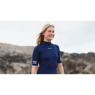 Rashguard De Manga Corta Gul Para Mujer 2026 - Azul Rg0330