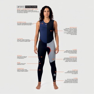 Traje De Neopreno Gul Code Zero Jane Eco De 1 Mm De Largo Para Mujer (2026) - Negro Cz4310