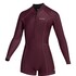 Traje De Baño Mystic Lunar 2/2 Mm Con Cremallera Frontal Para Mujer - Rojo Sangre 260070
