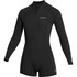 Traje De Baño Mystic Lunar 2/2 Mm Con Cremallera Frontal Para Mujer - Negro 260070