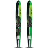 Esquís acuáticos combinados Obrien Celebrity de 58" para jóvenes y fijaciones X7 (modelo 2026) - Verde