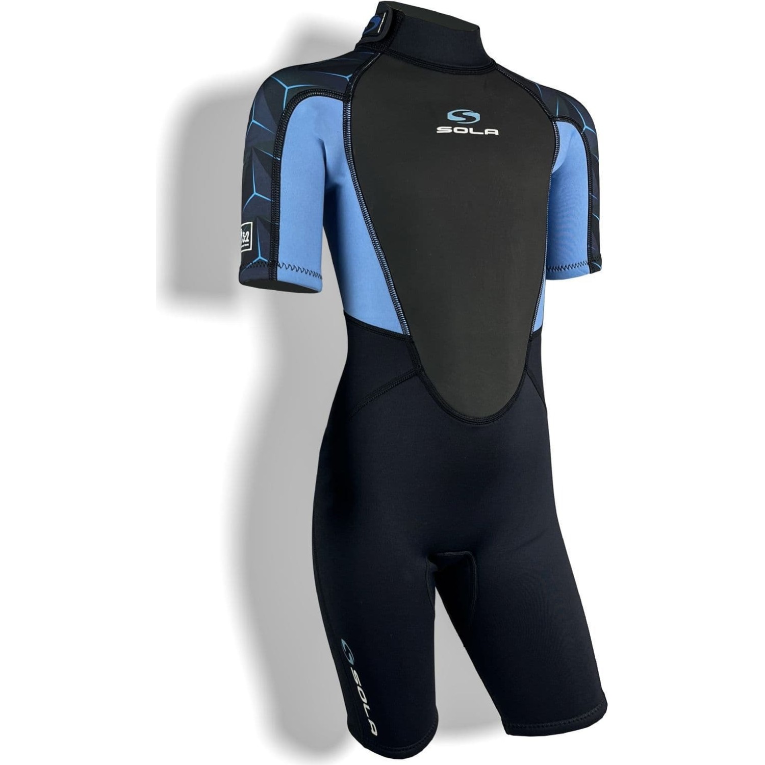 Traje De Neopreno Corto Sola Junior Storm 3/2 Mm - Azul Acero A1723