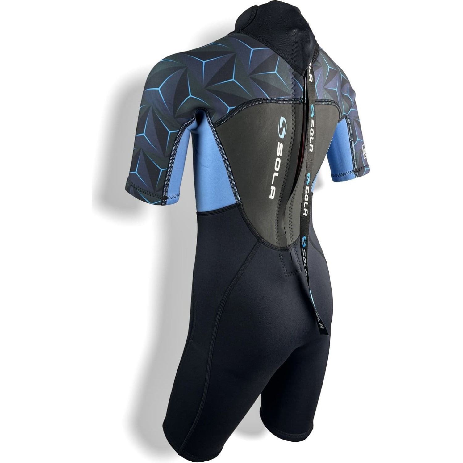 Traje De Neopreno Corto Sola Junior Storm 3/2 Mm - Azul Acero A1723