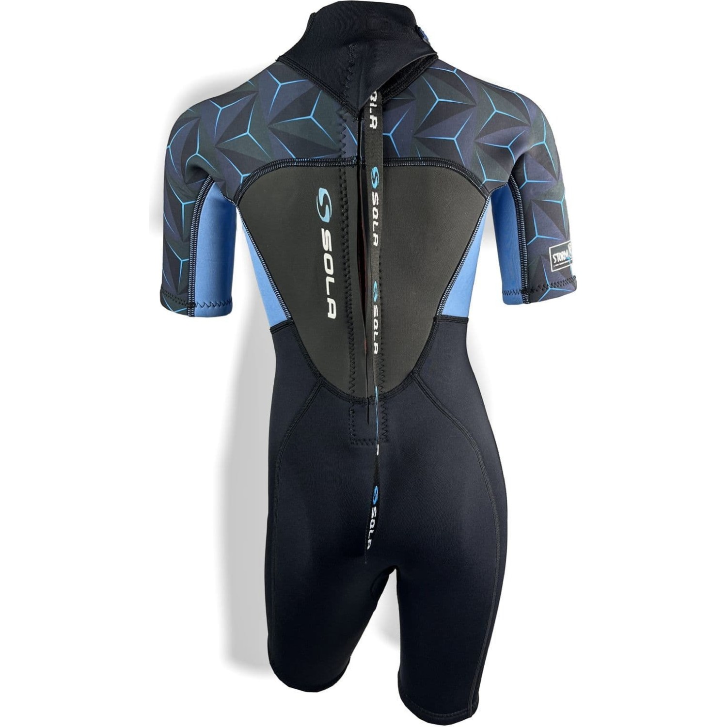 Traje De Neopreno Corto Sola Junior Storm 3/2 Mm - Azul Acero A1723