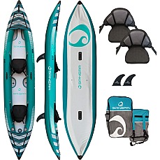 Kayak Spinera Hybris 410 Para 2 Personas Con Sistema De Costura De Alta Presión - Verde Azulado